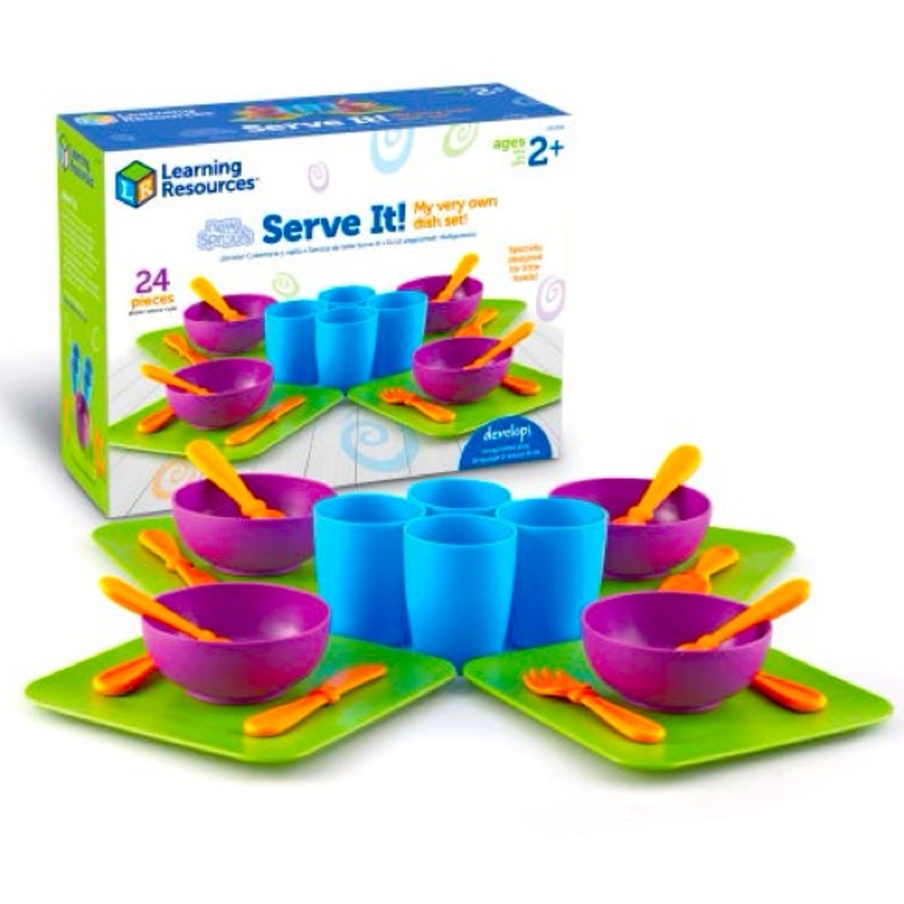 New Sprouts Serve It! My Very Own Dish Set By Learning Resources - 24pcs
